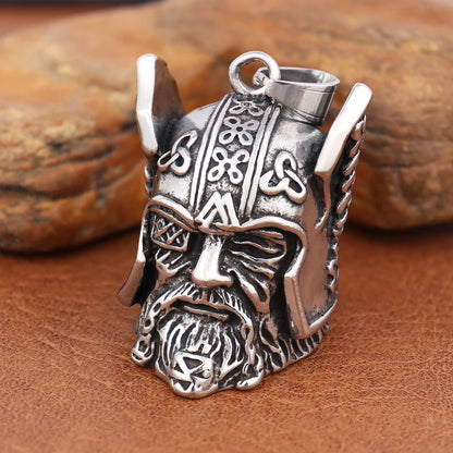 Viking Warrior Bell Pendant Necklace