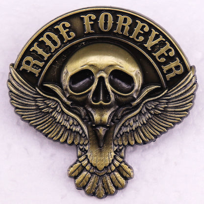 Ride Forever Skull Pin