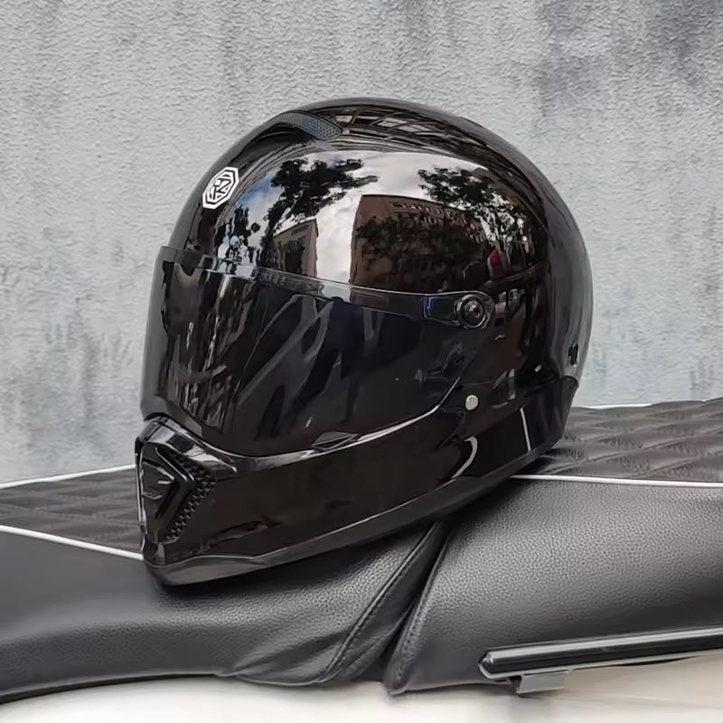 Vintage Street Cruiser Full-Face Motorcycle Helmet TT33