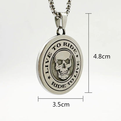 Live to Ride Ride to Live Necklace