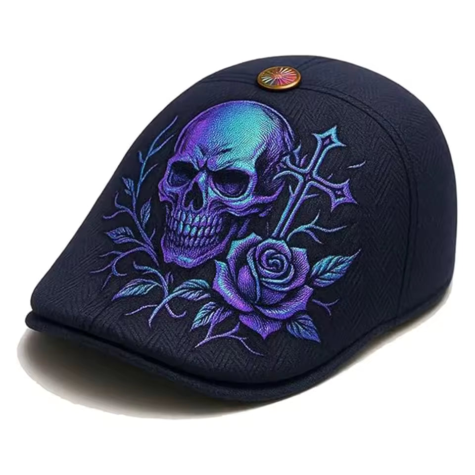 Mateo Embroidery Flat Cap