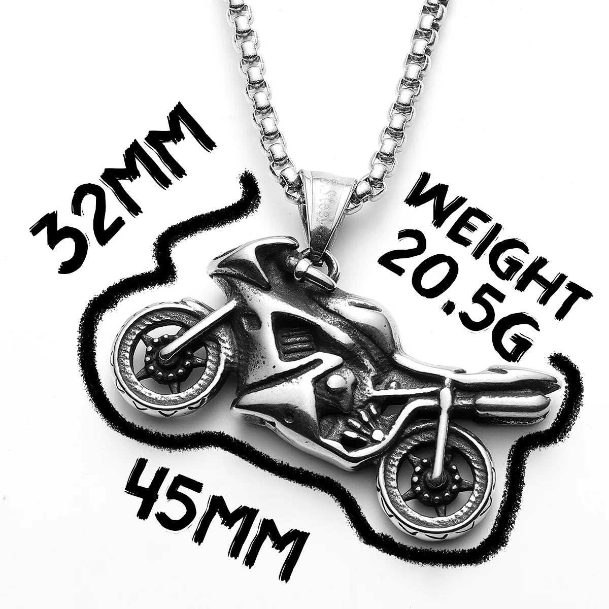 Racing Motorcycle Necklace