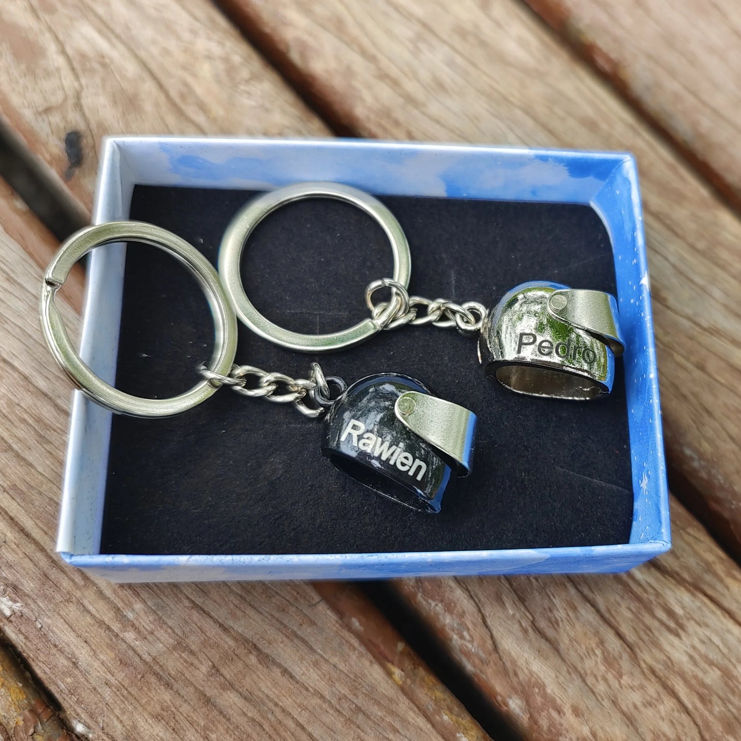 Customized Motorcycle Helmet Keychain