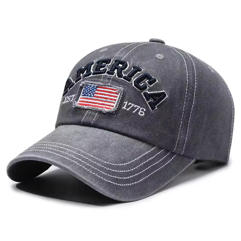 America Vintage Washed Cotton Baseball Cap