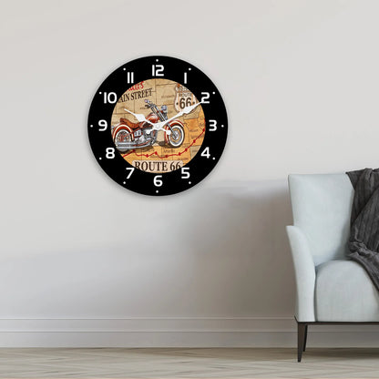 Route 66 Retro Wall Clock