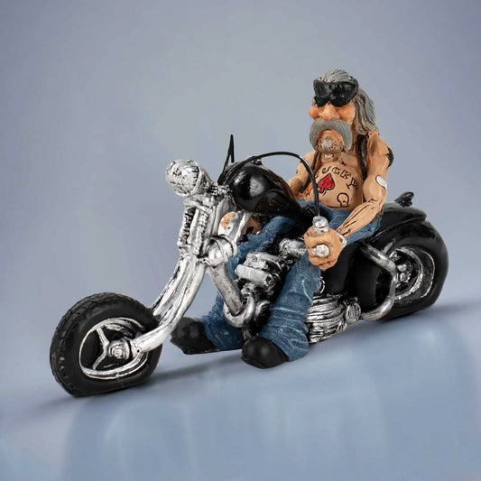 Funny Biker Resin Figurine