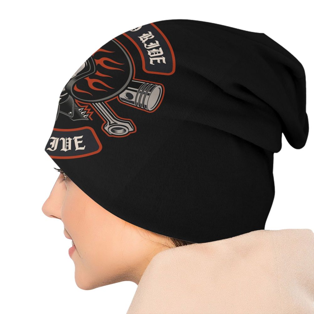 Live to Ride Ride To Live Skull Beanie