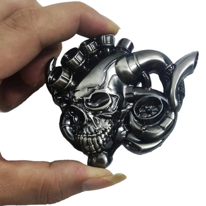 Metal Skull Motorcycle Fuel Tank Stickers
