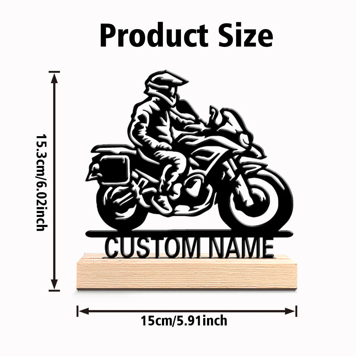 Personalized Motorcycle Metal Sculpture