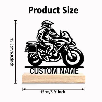 Personalized Motorcycle Metal Sculpture
