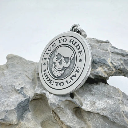 Live to Ride Ride to Live Necklace