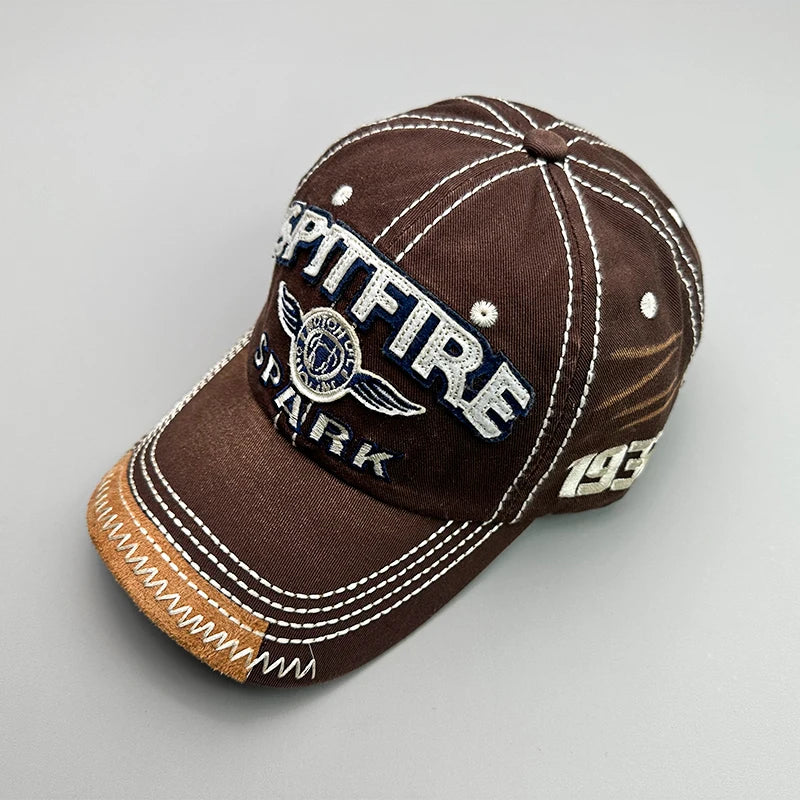Spitfire Embroidery Vintage Baseball Cap