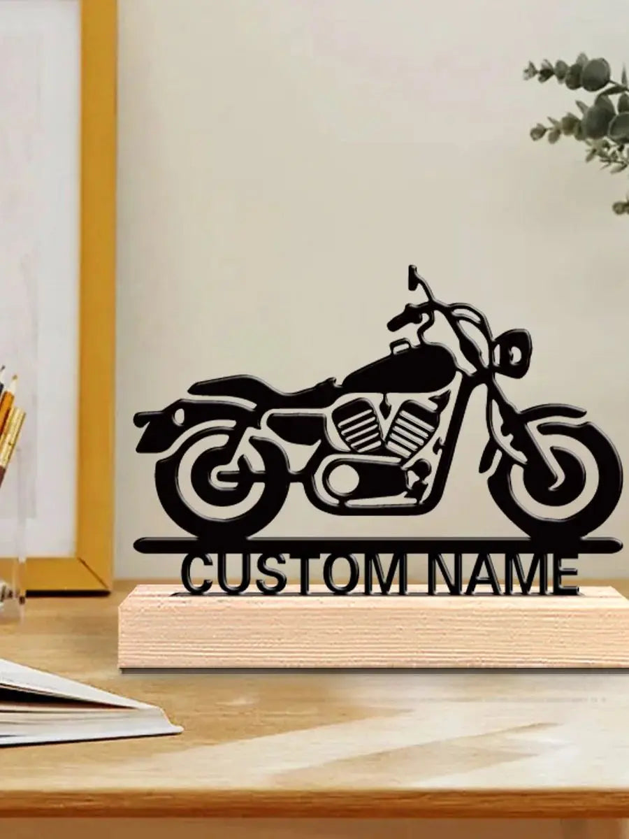 Personalized Motorcycle Metal Sculpture 2