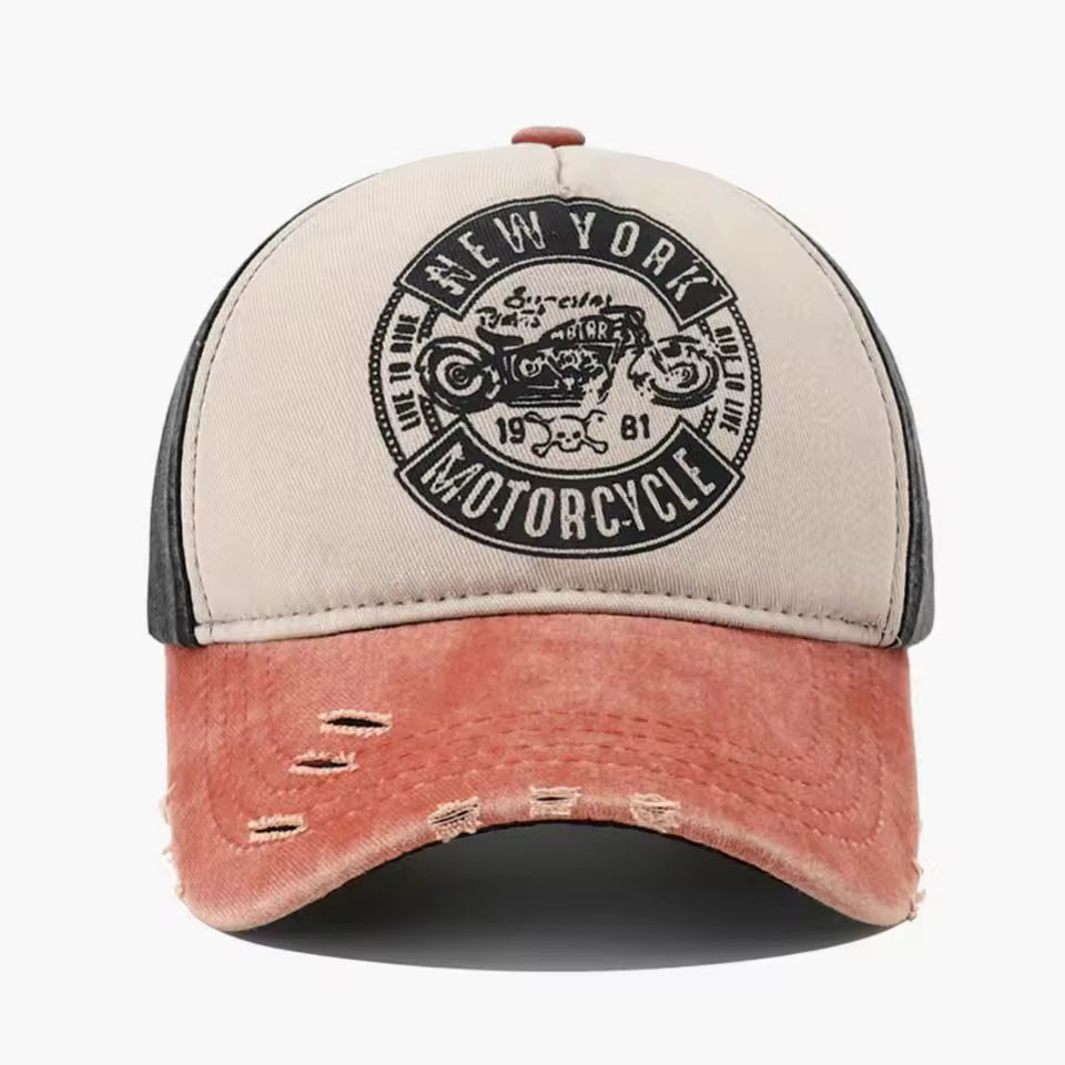 New York Motorcycle Baseball Cap