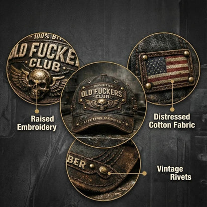 Old F*uckers Club Embroidered Baseball Cap