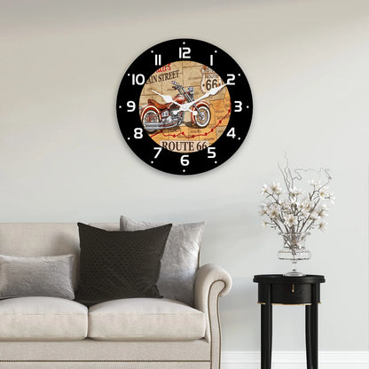 Route 66 Retro Wall Clock