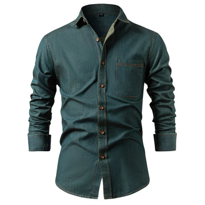 William Long Sleeve Denim Shirt