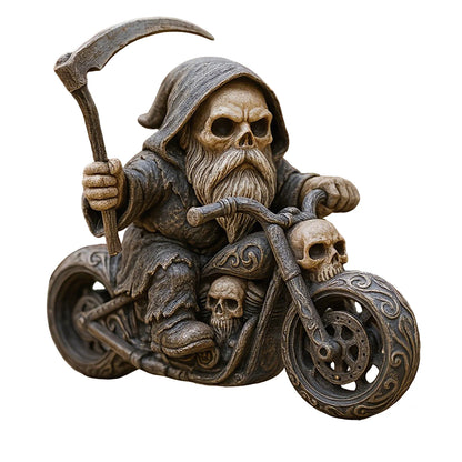 Reaper Riding Motorcycle Figurine