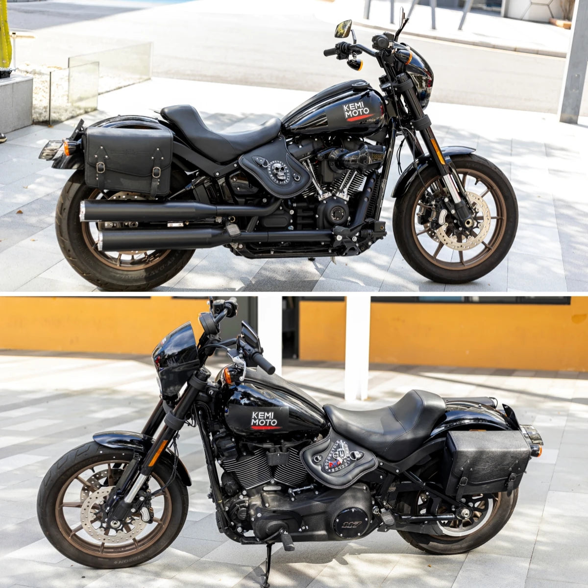Skull Motorcycle Side Saddle Heat Shield