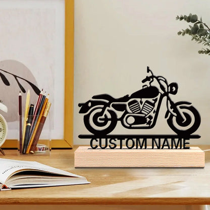 Personalized Motorcycle Metal Sculpture 2