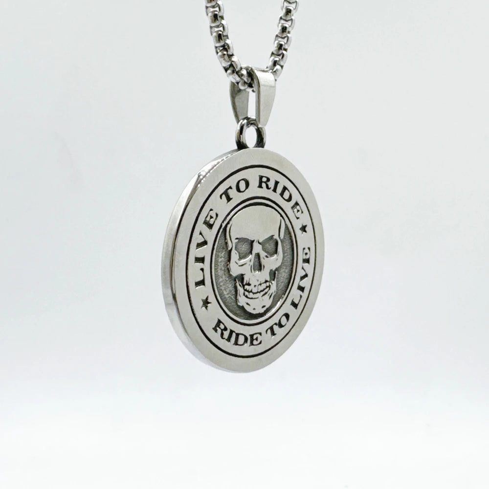 Live to Ride Ride to Live Necklace