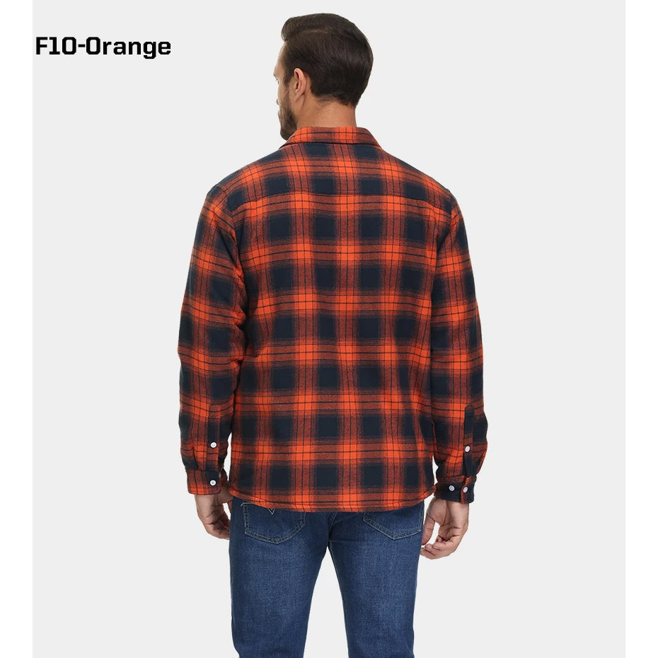Ridge Fleece Flannel - Orange