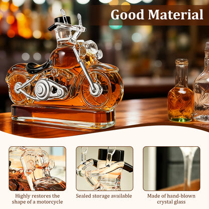 10 Oz Motorcycle Shape Whiskey Bottle