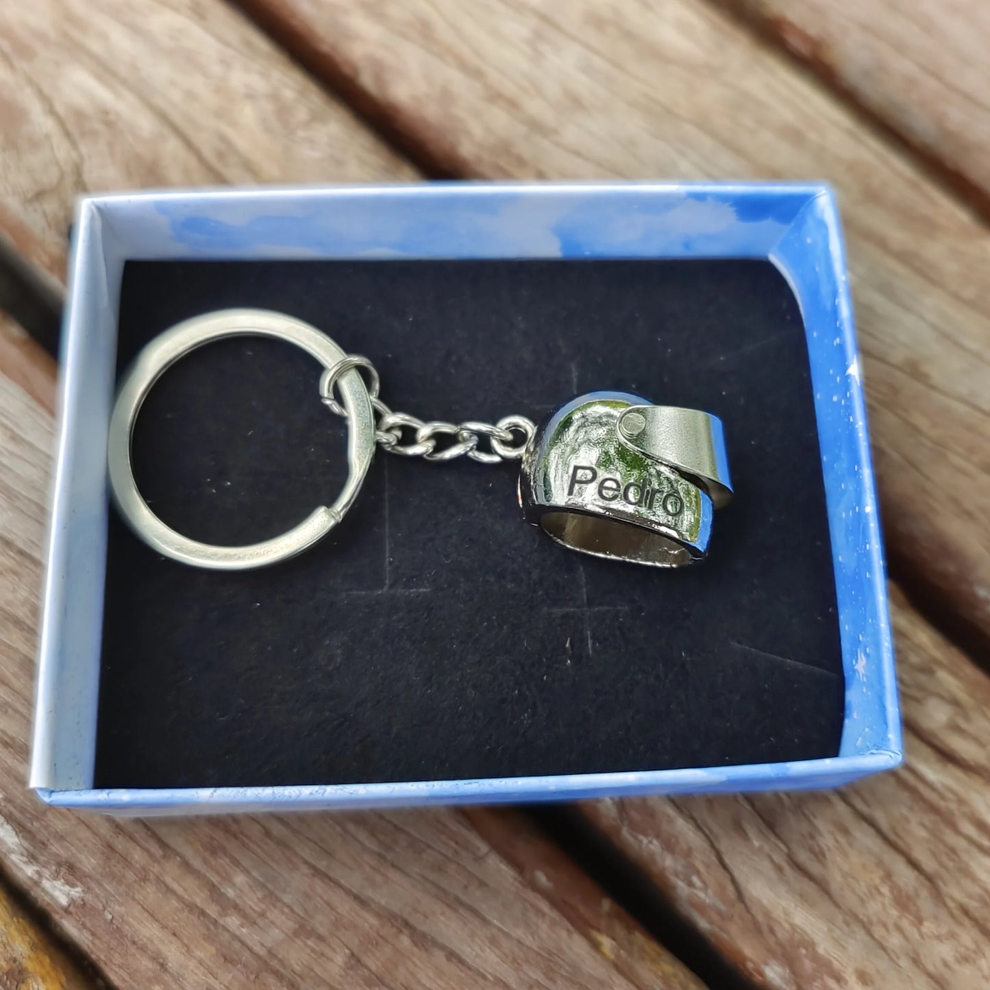 Customized Motorcycle Helmet Keychain
