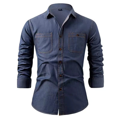 William Long Sleeve Denim Shirt