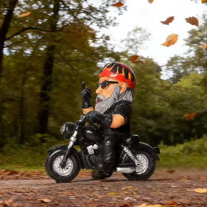 Motorcycle Rider Resin Figurine