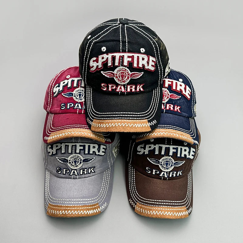 Spitfire Embroidery Vintage Baseball Cap