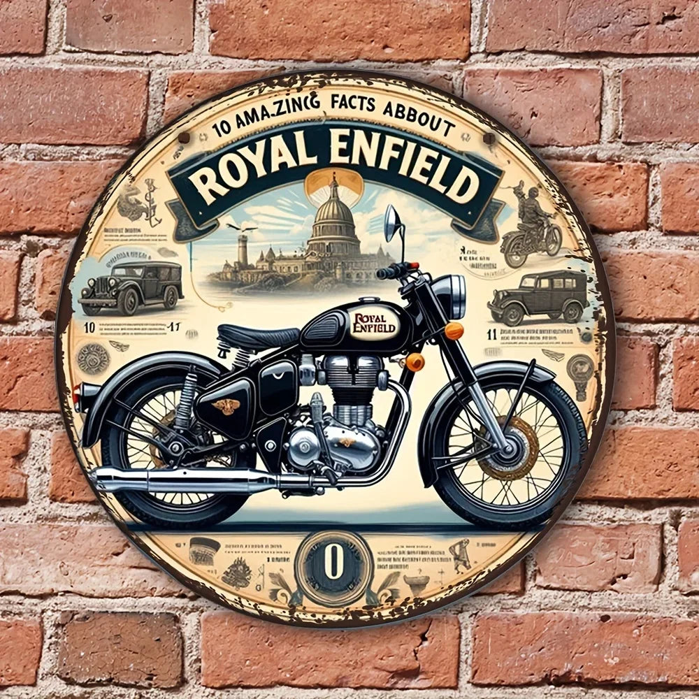 Royal Enfield Metal Sign