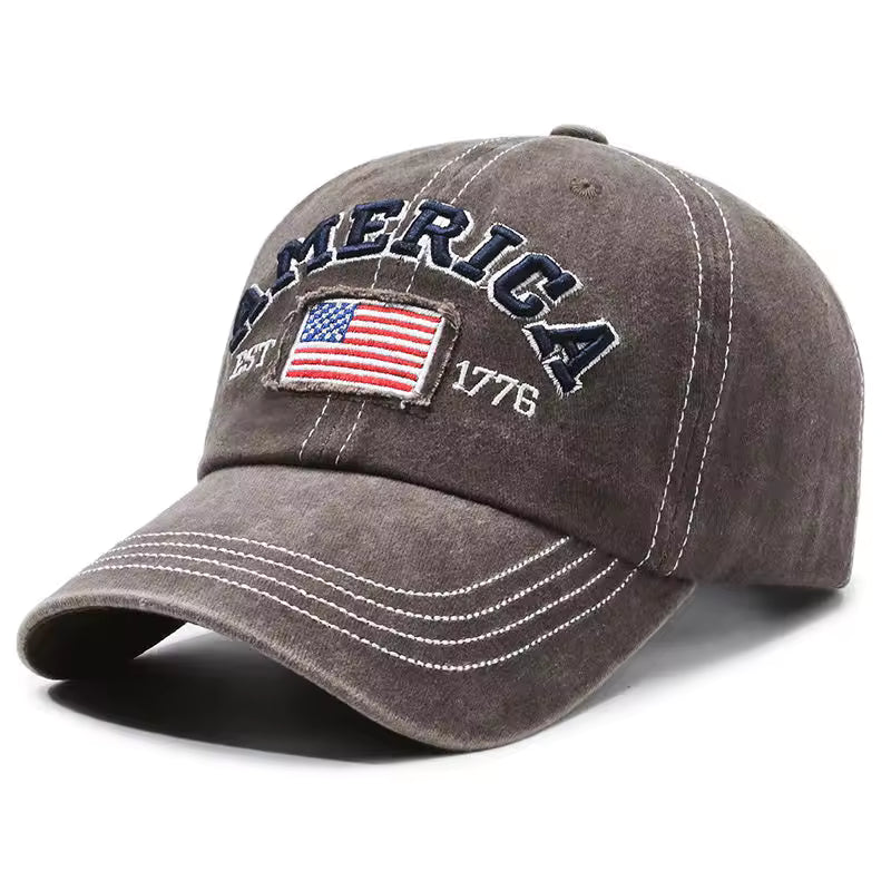 America Vintage Washed Cotton Baseball Cap