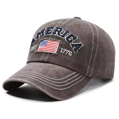 America Vintage Washed Cotton Baseball Cap