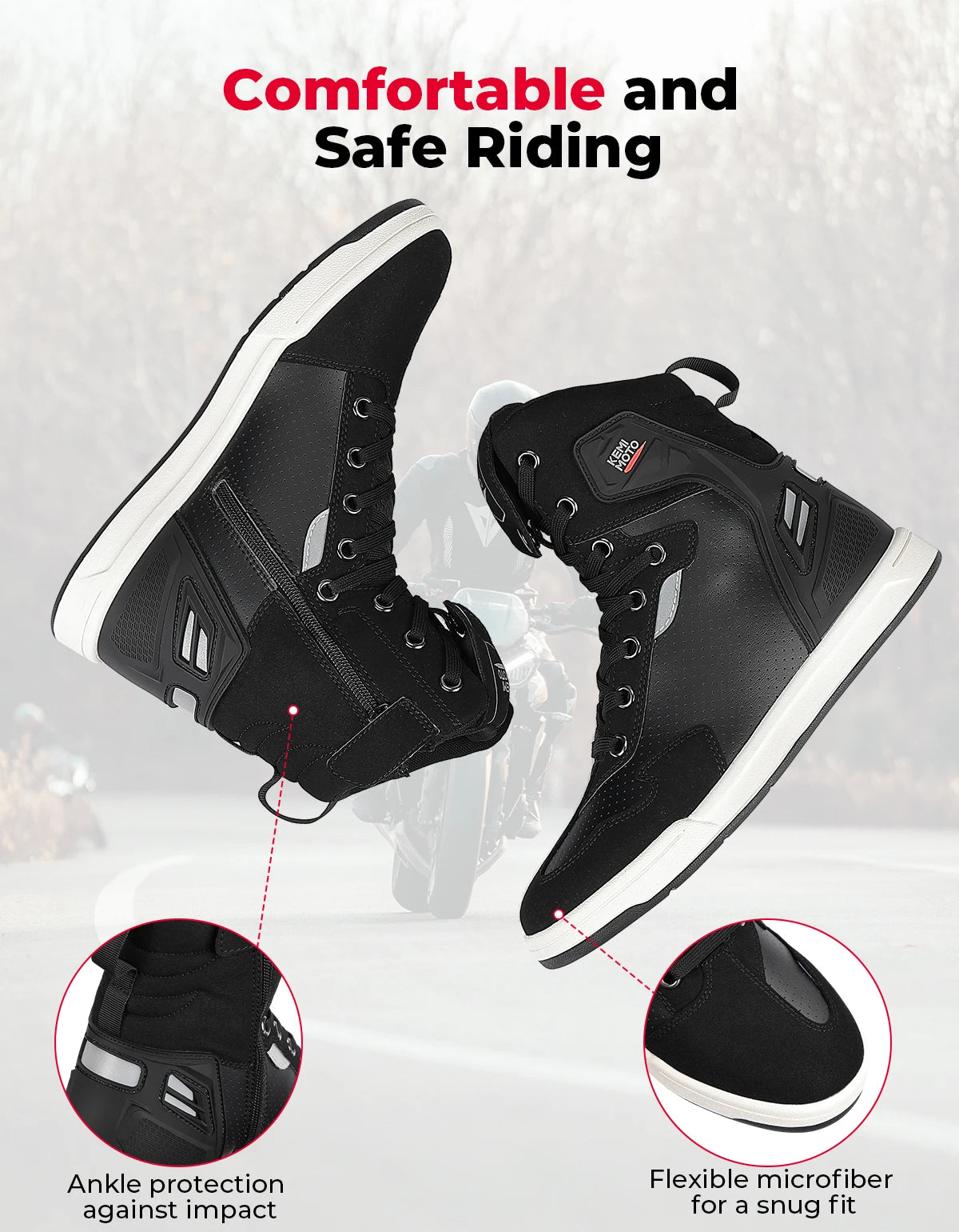 Lancol Motorcycle Shoes - ABG x KemiMoto