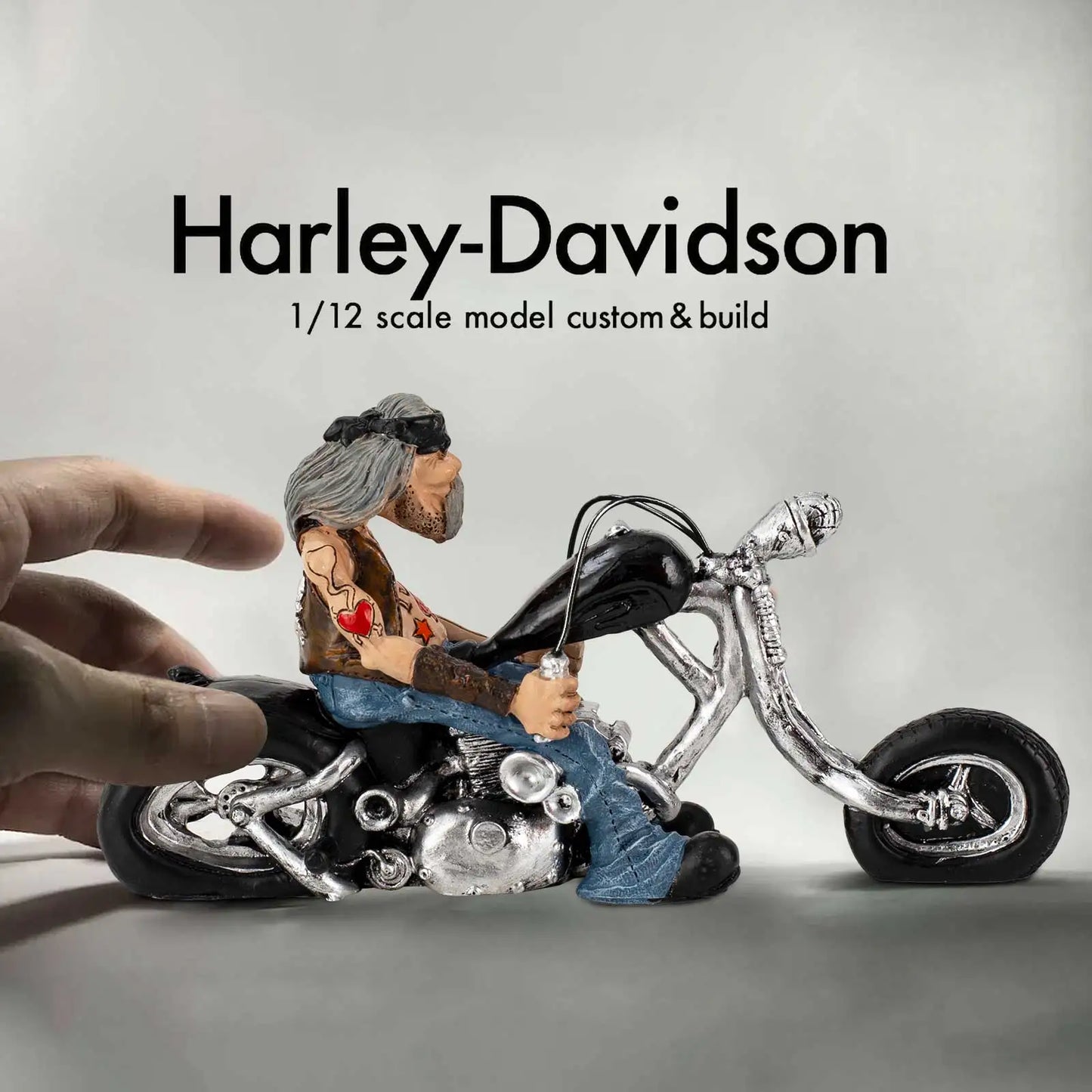 Funny Biker Resin Figurine
