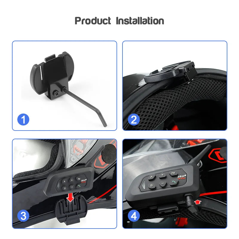 ABG V4 Plus – ProRide Bluetooth Helmet Headset