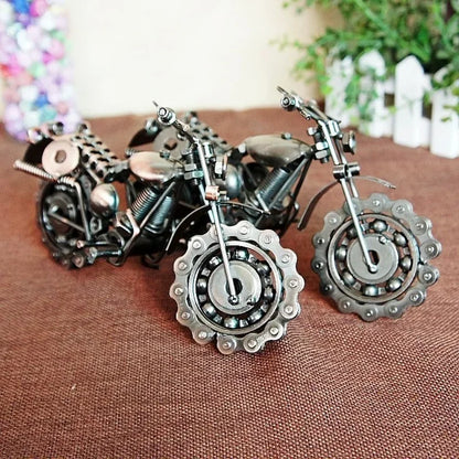 Vintage Motorcycle Figurine