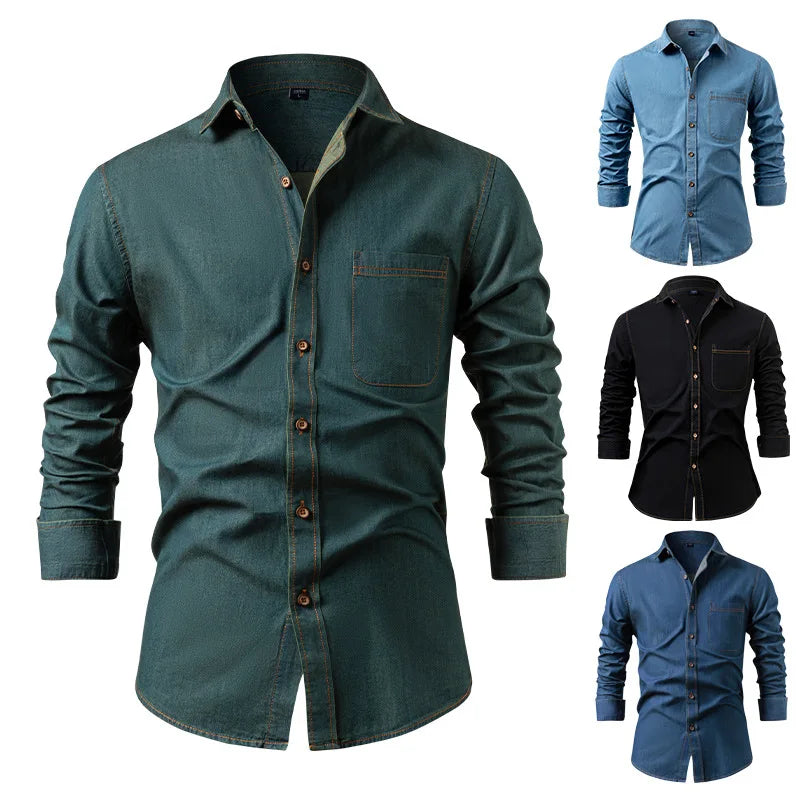 William Long Sleeve Denim Shirt