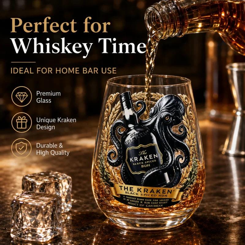 The Kraken Octopus Whiskey Glass