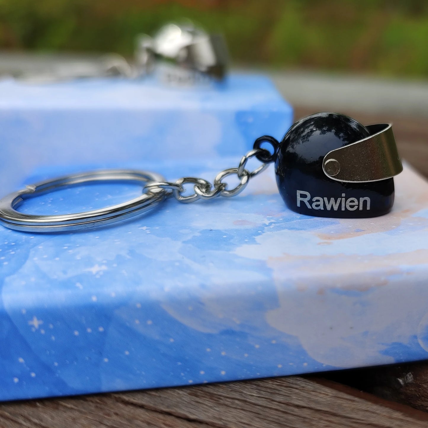 Customized Motorcycle Helmet Keychain