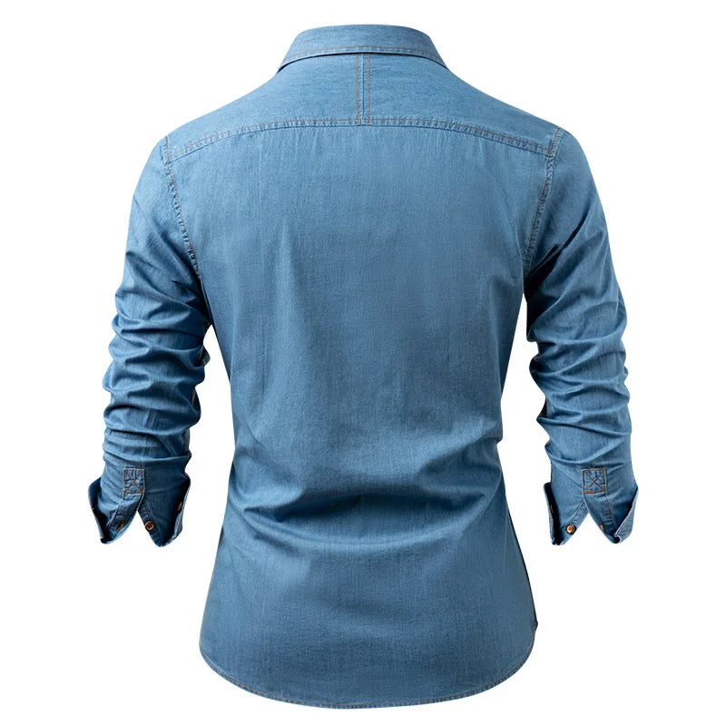 William Long Sleeve Denim Shirt