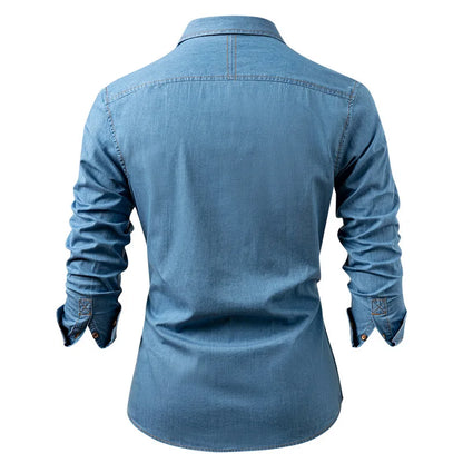 William Long Sleeve Denim Shirt