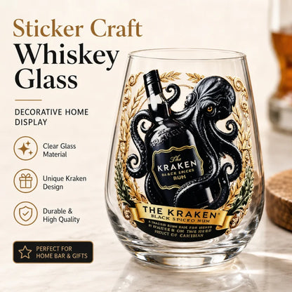 The Kraken Octopus Whiskey Glass