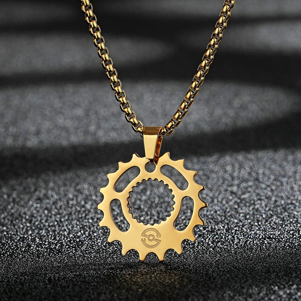 Motorcycle Gear Necklace