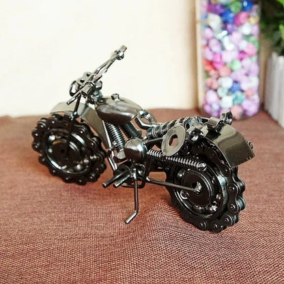 Vintage Motorcycle Figurine