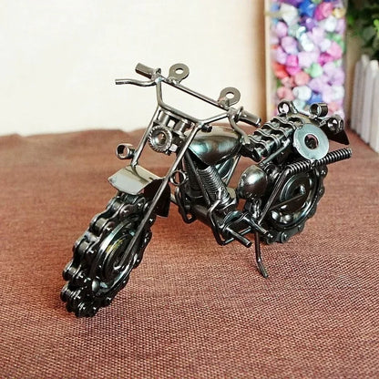 Vintage Motorcycle Figurine