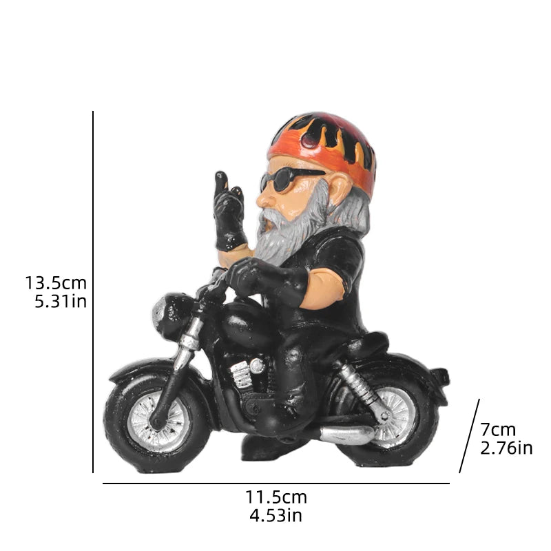 Motorcycle Rider Resin Figurine