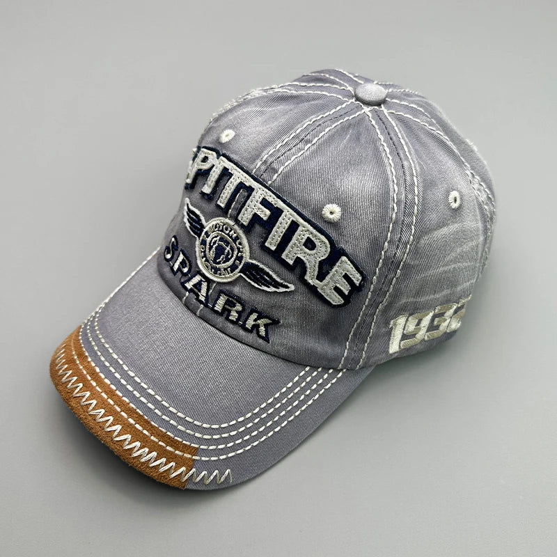 Spitfire Embroidery Vintage Baseball Cap