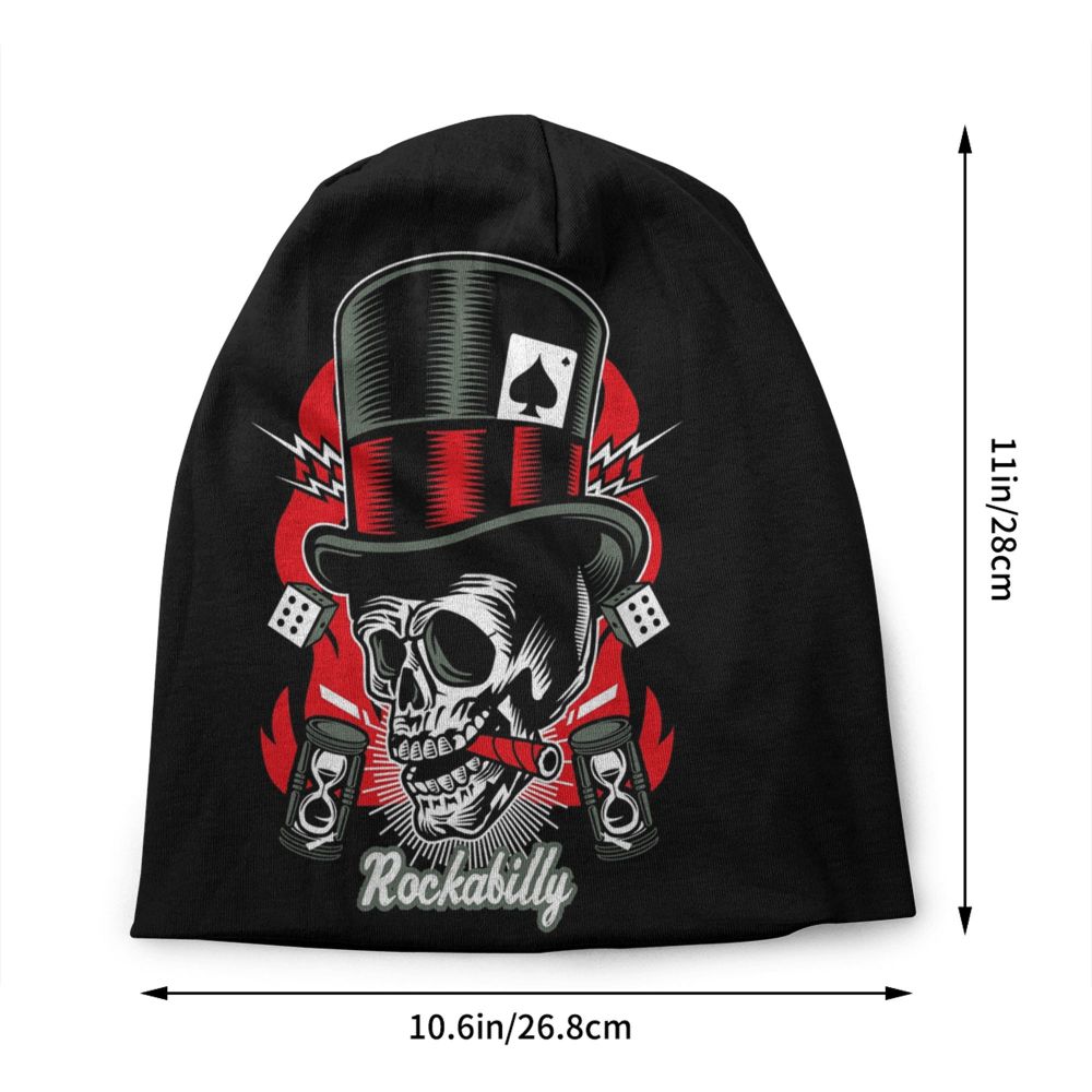 Rockabilly Skull Beanie VA05